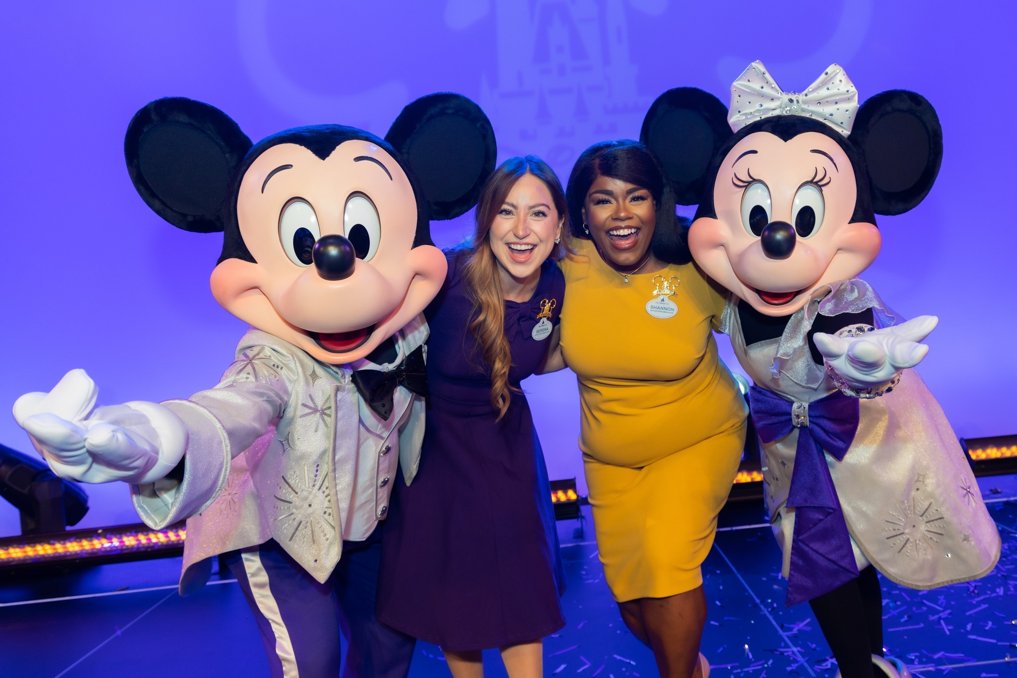 Mickey and Minnie with the new ambassadors
