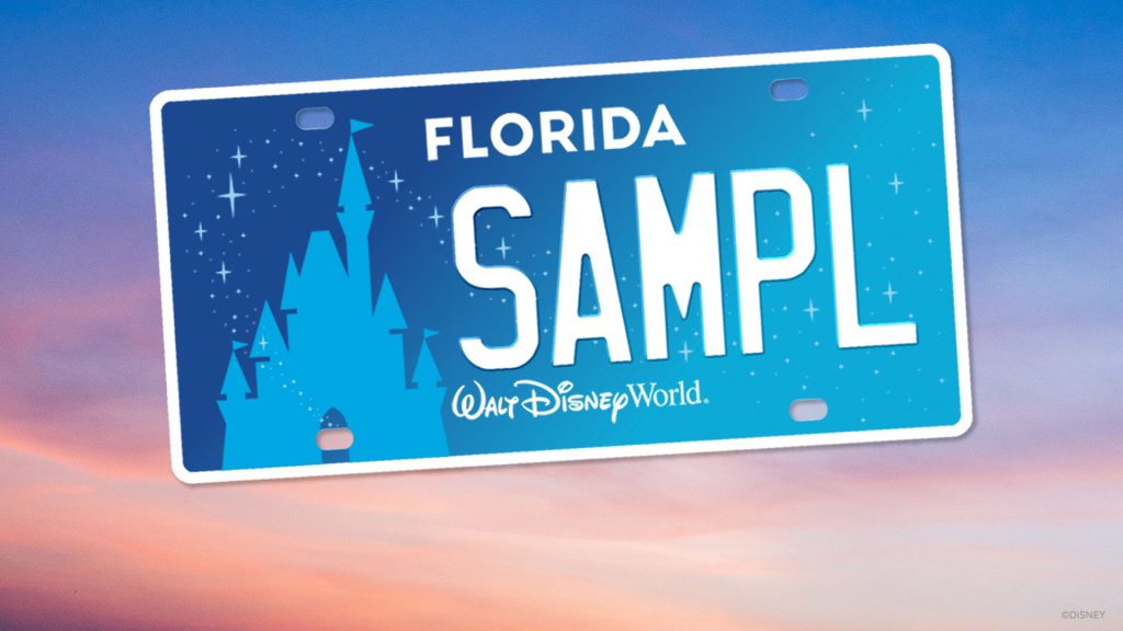Disney World Florida Specialty License Plate