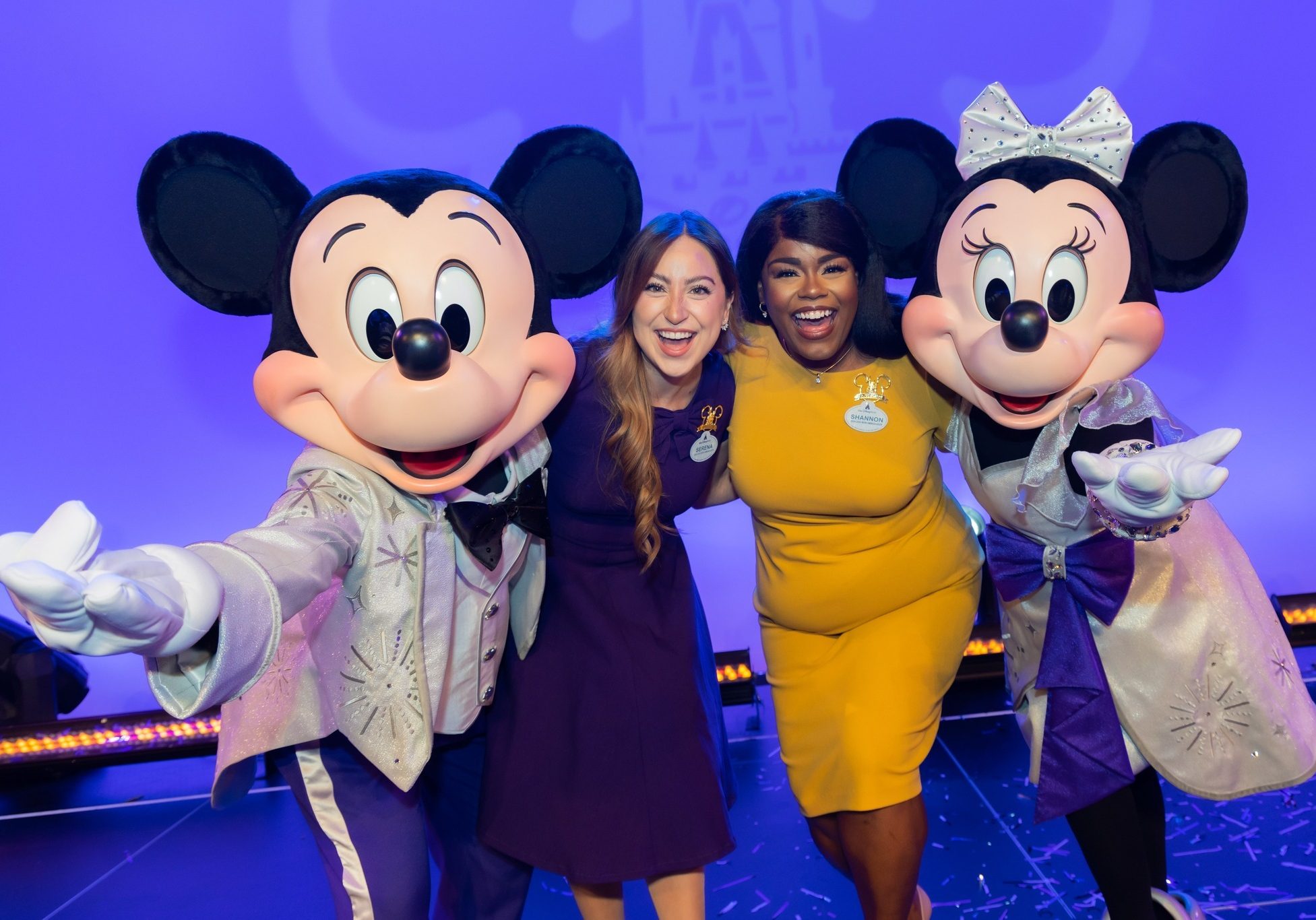 Mickey and Minnie with the new ambassadors