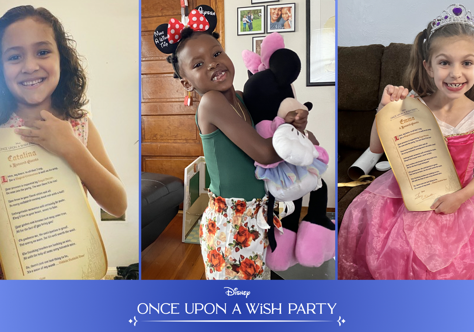 collage of girls excited to go to disney