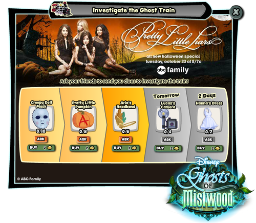 Get Your ‘A’ Game on with ABC Family’s Pretty Little Liars and Disney’s Ghosts of Mistwood Halloween Promotion
