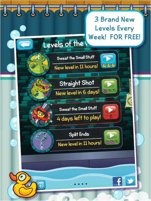 Where’s My Water? Gets All-New Levels of the Week for Free