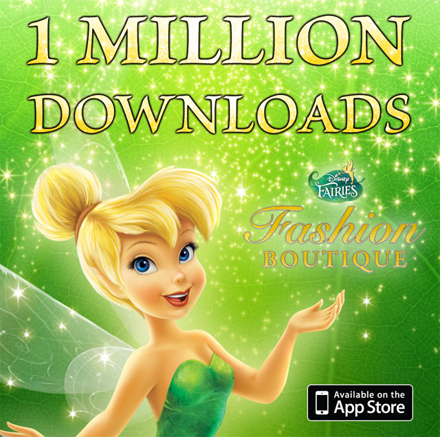 Disney Fairies Fashion Boutique App Flies to One Million Downloads