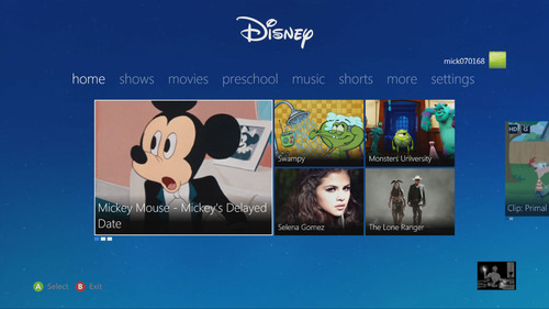 Disney Launches New App for Xbox 360