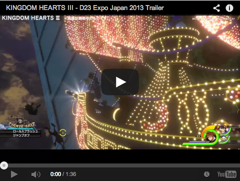 New Kingdom Hearts III Gameplay Trailer Revealed at D23 Expo Japan 2013