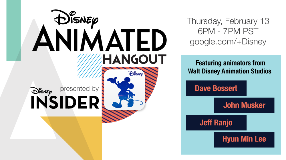 Watch Disney Animated Hangout Tonight at 6pm PST
