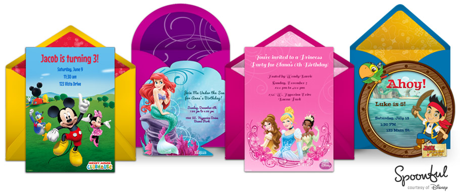 Spoonful.com Partners with Punchbowl for Disney Digital Invitation Collection