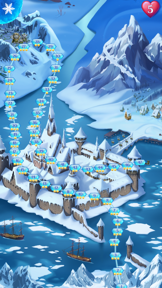 Save the Kingdom of Arendelle in ‘Frozen Free Fall’ for iOS