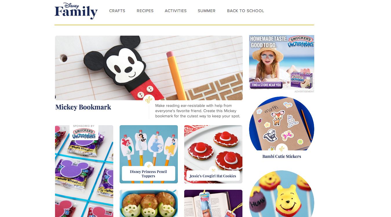 Introducing Disney Family, a new home for all your favorite Disney recipes, crafts, and activities