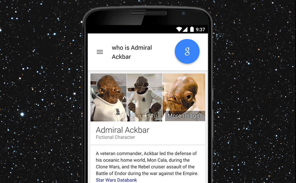 StarWars.com Joins Forces with Google Search to Introduce Star Wars Answer Cards