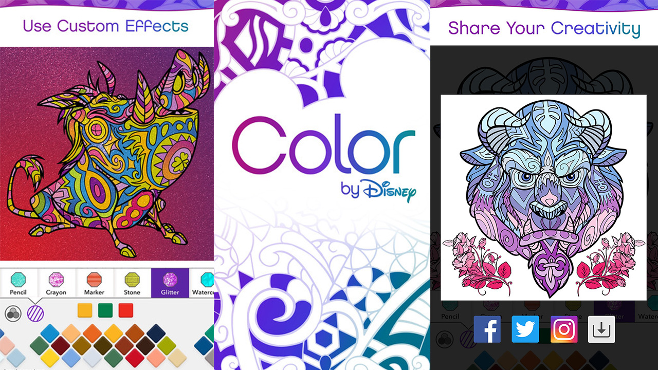 ‘Color by Disney’ App Now Available For Mobile Devices