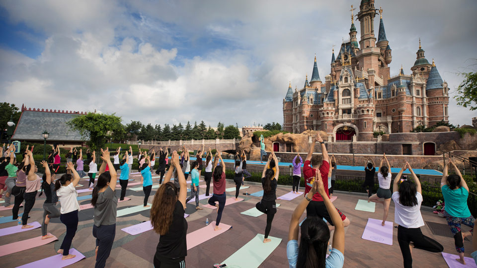 Disney Cast Members Around the World Celebrate Yoga Day