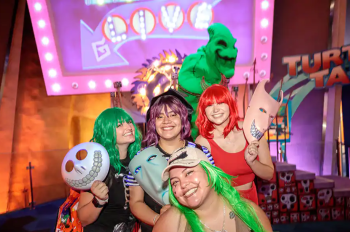 Cast Members dressed up as The Nightmare Before Christmas Characters for the Oogie Boogie Bash.