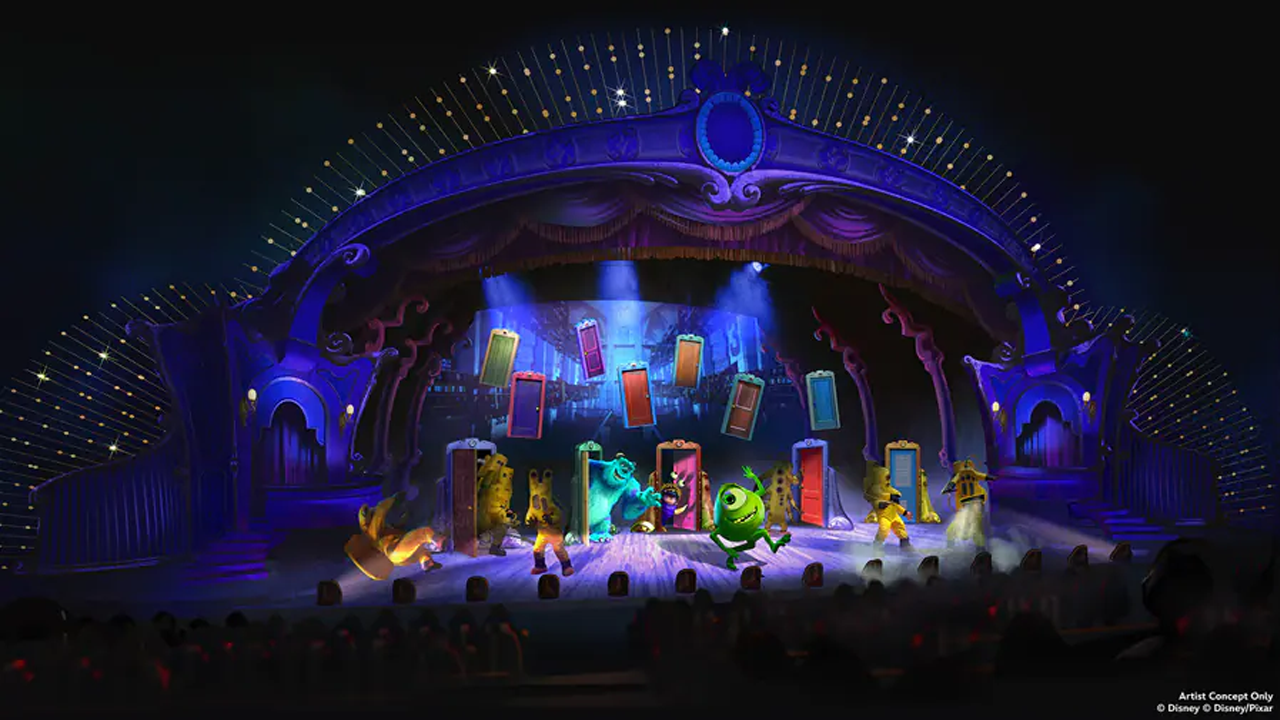 Monsters Inc. Characters onstage