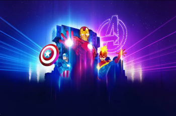 Avengers Characters appearing in the fireworks
