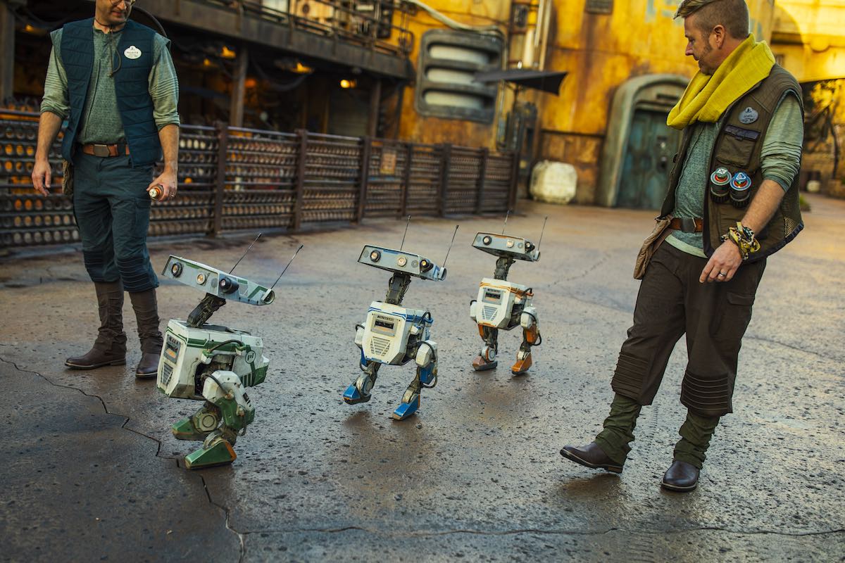 Three Interactive Droids At Disneyland's Star Wars: Galaxy's Edge