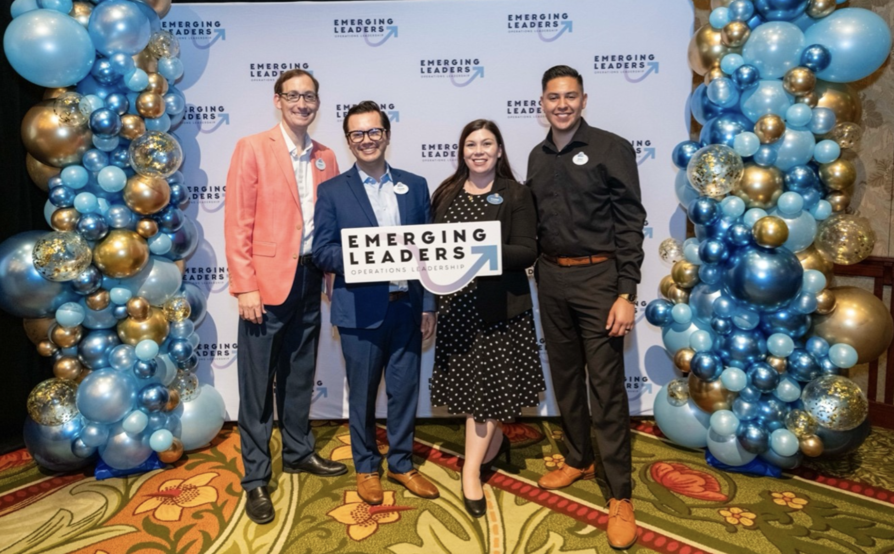 Members of the Leadership Development team who bring Emerging Leaders to life (from left to right): Danny Chase, Frank Shaver-Burgess, Valerie Means and Eric Cuevas. 