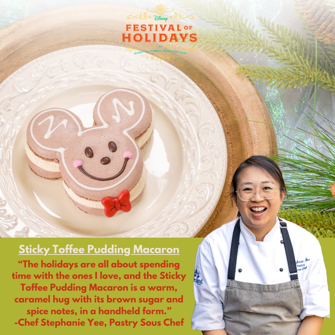 Pastry Sous Chef Stephanie Yee and Chef Luis Madrigal reflect on their creations for the Disney Festival of Holidays.