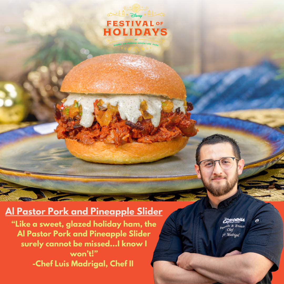 Pastry Sous Chef Stephanie Yee and Chef Luis Madrigal reflect on their creations for the Disney Festival of Holidays.