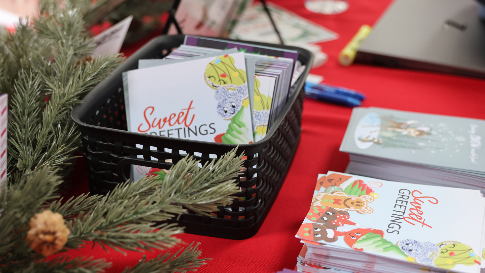 Holiday-themed cards that cast members can purchase to send candy cane grams to fellow cast, with proceeds donated to Toys for Tots.  